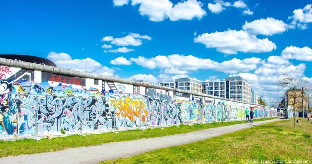 Überreste der Berliner Mauer. Überreste der Berliner Mauer.
