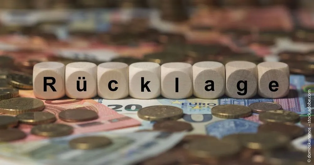 So bilden Sie eine Rücklage.