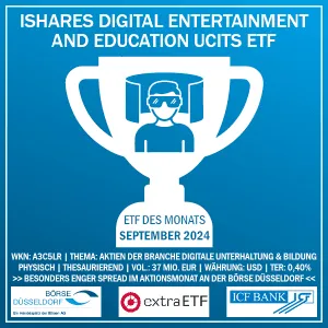 Investment-Tipp: Das ist der ETF des Monats im September 2024 Das ist der ETF des Monats im September 2024