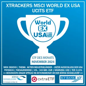 Investment-Tipp: Das ist der ETF des Monats im November 2024 Das ist der ETF des Monats im November 2024