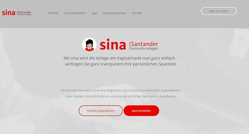 sina robo-advisor by santander