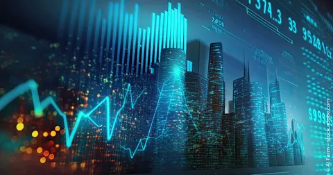 Charts mit Bankgebäuden