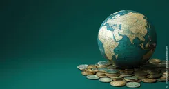 Was macht den Weltspartag aus? Das Bild zeigt die Welt und gespartes Geld