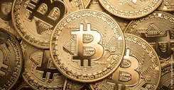 Stapel von Bitcoins